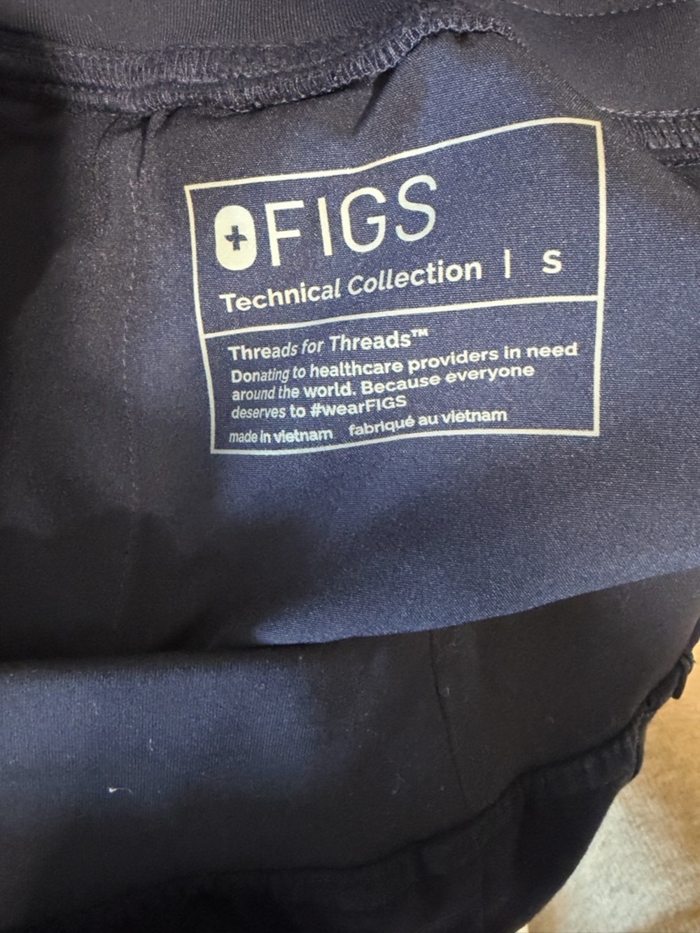 FIGS NEW High Waisted Alva Skinny Fit Tapered Pants Scrub Pant S Navy Blue - Picture 16 of 16